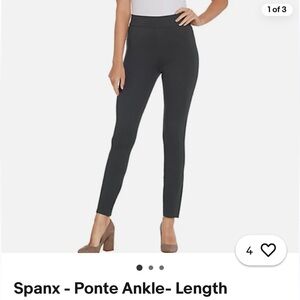 SPANX Women's Very Black Ponte Leggings